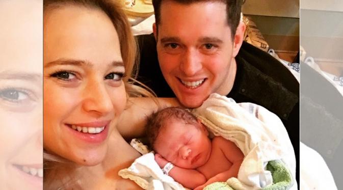 Michael Buble sambut bahagia kelahiran putra keduanya, Elias Buble