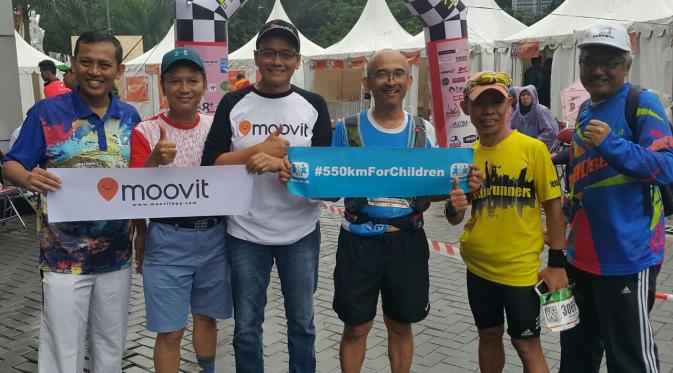 Gatot Sudariyono, lewat berlari ingin mengajak masyarakat berpartisipasi berdonasi untuk pendidikan anak-anak Indonesia. (Foto: SOS)