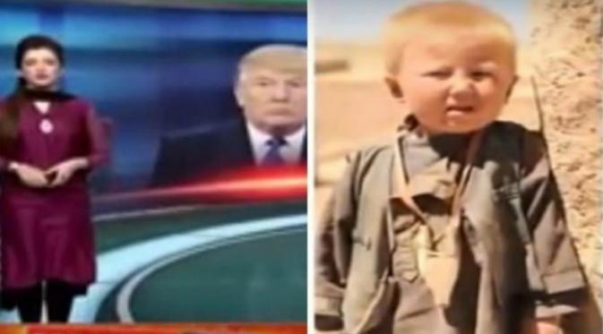 Suatu kanal berita Pakistan menduga Donald Trump terlahir dalam keluarga Muslim di Pakistan. (Sumber Neo News)