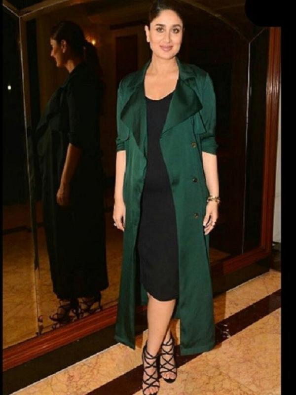 Kareena Kapoor tetap modis meski hamil besar. (Instagram/Kareenabebo)