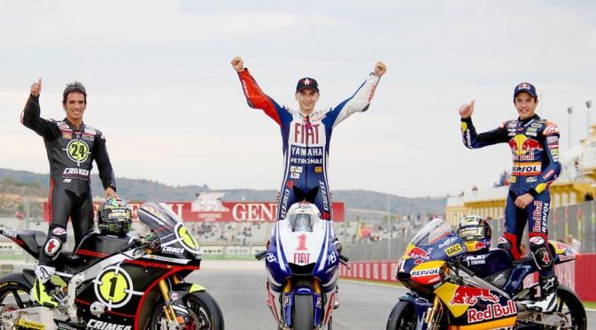 Momen saat Jorge Lorenzo menjadi juara dunia MotoGP 2010. (Liputan6.com/MotoGP)