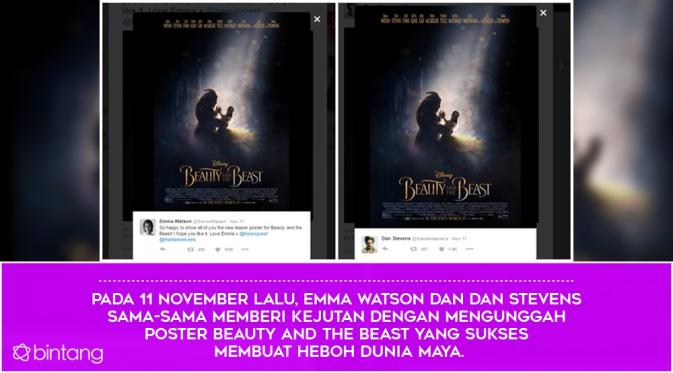 Bakal Tayang, Ini 5 Fakta Film Beauty and the Beast. (Foto: Twitter @EmmaWatson @thatdanstevens, Desain: Desain: Nurman Abdul Hakim/Bintang.com)