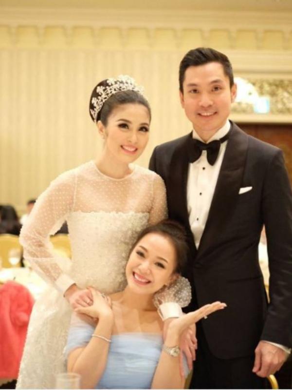 Yuanita Christiani di Tokyo, Jepang, saat menghadiri pernikahan Sandra Dewi dan Harvey Moeis. (Instagram - @yuanitachrist)