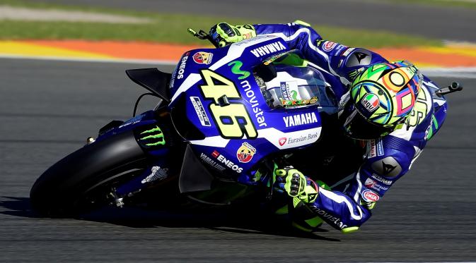 Valentino Rossi diperkirakan tetap jadi andalan Yamaha di MotoGP 2017. (AFP/Jese Jordan)