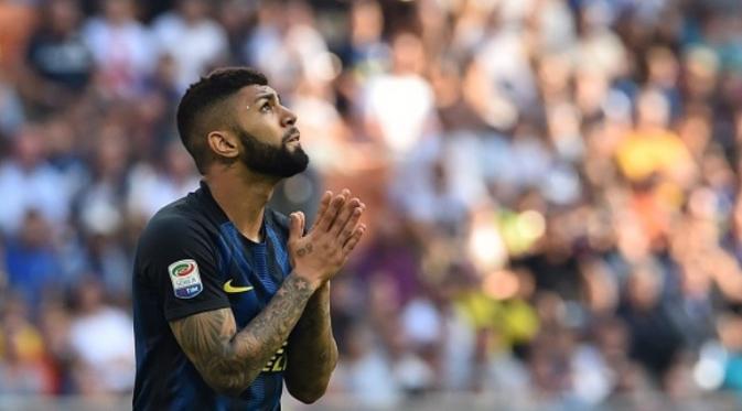 Gabriel Barbosa belum memberikan kontribusi positif bagi Inter Milan. (AFP/Giuseppe Cacace)