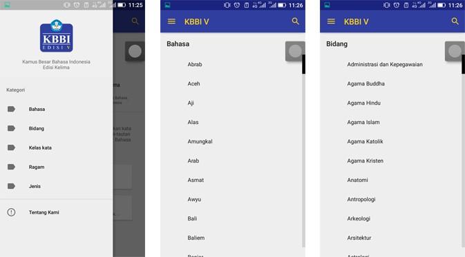 Aplikasi KBBI Edisi Kelima di Android (2). Liputan6.com/Mochamad Wahyu Hidayat