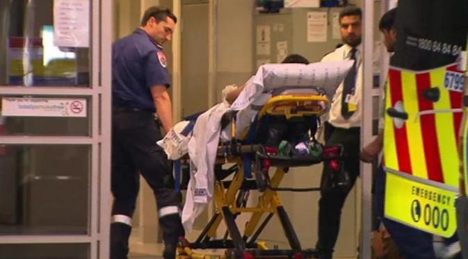 Belasan luka, dua kritis, atas kebakaran di Bank Commonwealth Australia. (Via: heraldsun.com.au)