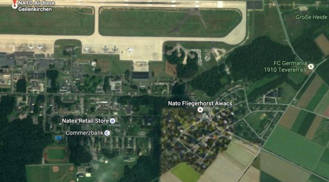 Nato Air Base Geilenkirchen, Jerman (Sumber: Google Maps)