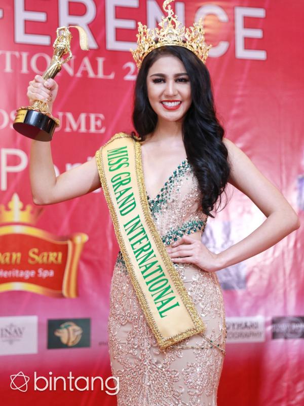 Ariska Putri Pertiwi berhasil memenangkan ajang Miss Grand Internasional 2016. (Adrian Putra/Bintang.com)