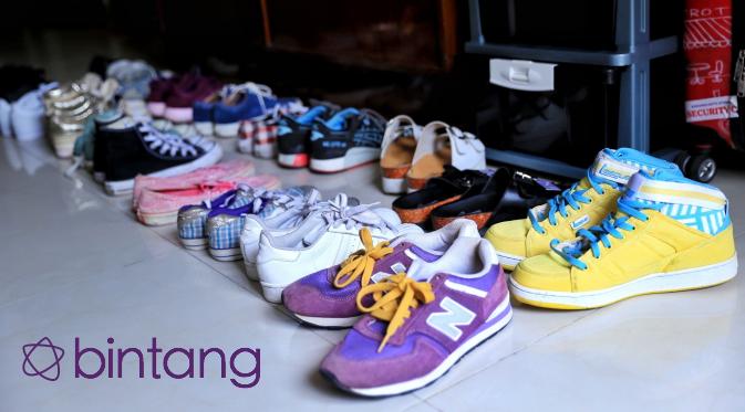 Koleksi sepatu Gigi. (Adrian Putra/bintang.com)