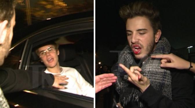 Kesal karena dipegang wajahnya, Justin Bieber tonjok penggemar sampai berdarah.