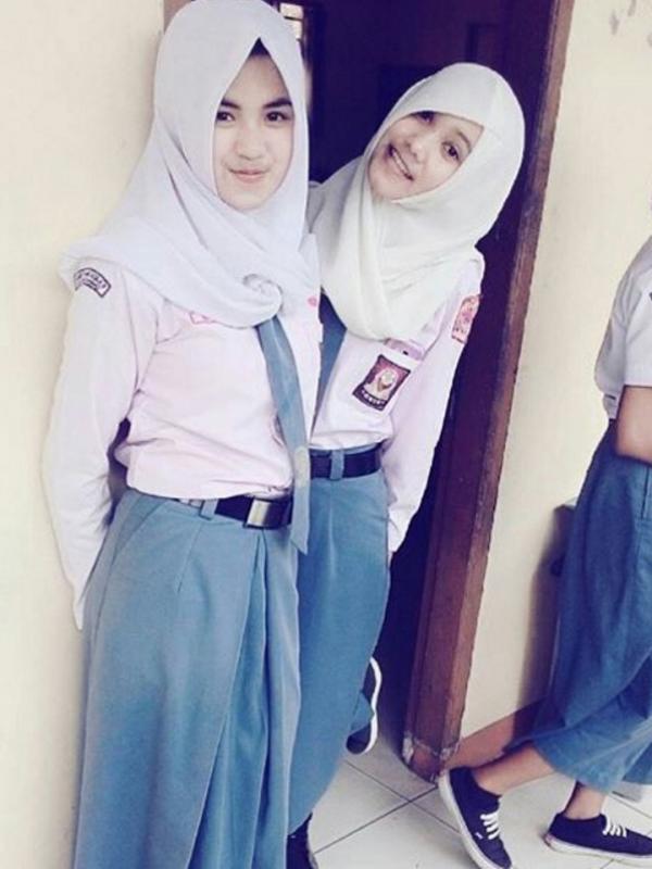 Macam-macam rupa anak SMA dalam memakai hijabnya, seperti apa ya? (via: Instagram/@siswi_sma)