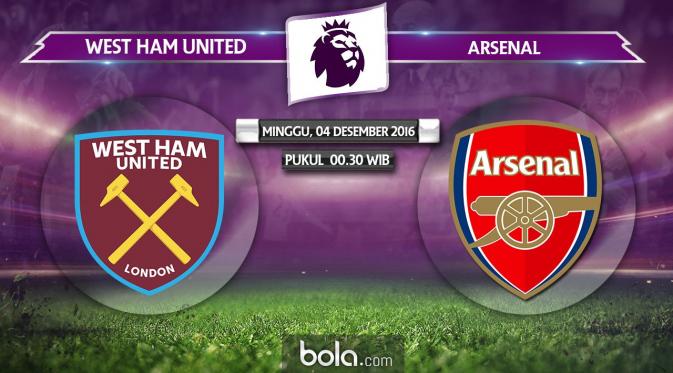 Premier League_West Ham United vs Arsenal (Bola.com/Adreanus Titus).