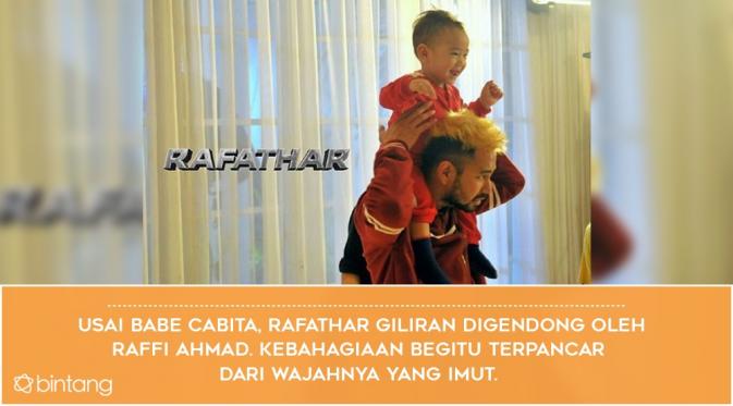 5 Potret Kelucuan Rafathar Saat Syuting Bareng Raffi Ahmad. (Foto: Instagram/rafatharmovie, Desain: Nurman Abdul Hakim/Bintang.com)