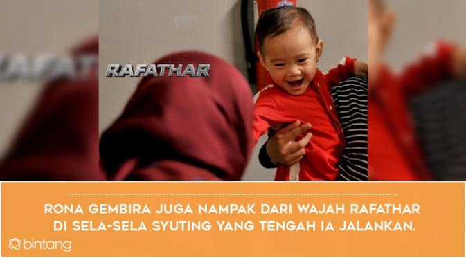 5 Potret Kelucuan Rafathar Saat Syuting Bareng Raffi Ahmad. (Foto: Instagram/rafatharmovie, Desain: Nurman Abdul Hakim/Bintang.com)