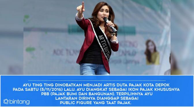 Prestasi Ayu Ting Ting, dari Panggung Musik Hingga Duta Pajak. (Desain: Nurman Abdul Hakim/Bintang.com)