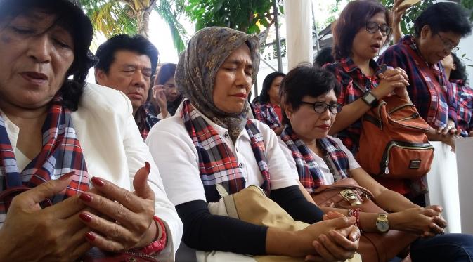 Doa bersama untuk Ahok di Rumah Lembang, Menteng, Jakarta. (Liputan6.com/Delvira C Hutabarat)