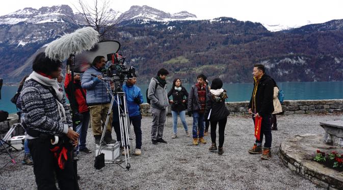 Film Satu Hari Nanti mengambil gambar di dua danau terindah Swiss (istimewa)