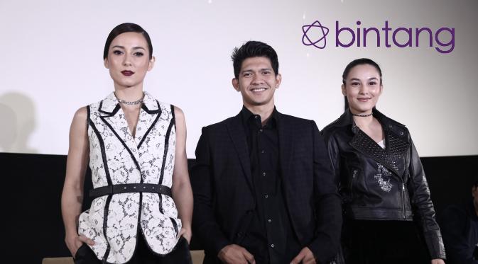 Julie Estelle, Iko Uwais dan Chelsea Islan (Galih W. Satria/Bintang.com)