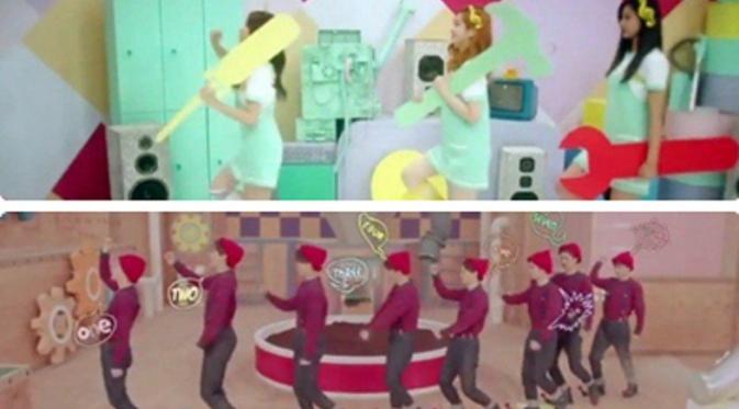 Kolaborasi I.O.I dan Twice dianggap plagiat dengan video Miracles in December milik EXO (AllKPop)