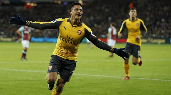 Bintang Arsenal, Alexis Sanchez. (Reuters/John Sibley)
