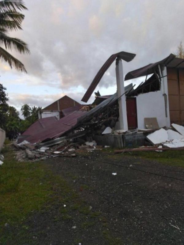 Kabupaten Pidie Jaya Aceh setelah diguncang gempa 6,4 SR, Rabu (7/12) pagi. (Istimewa)