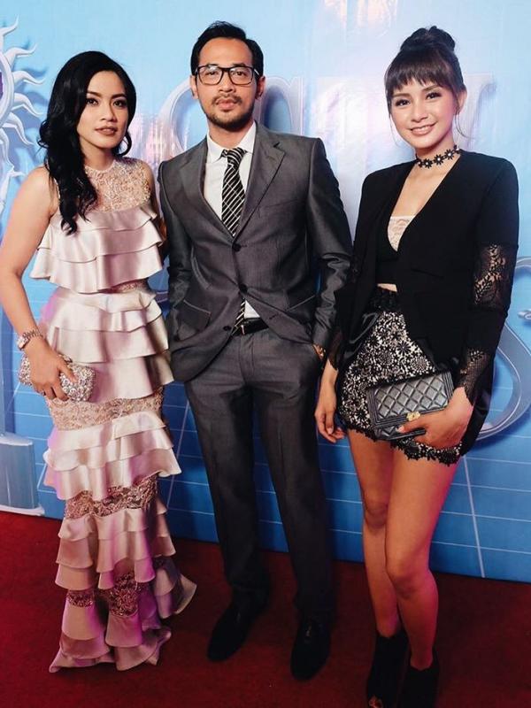 Tiga bintang sinetron Cinta dan Kesetiaan, Titi Kamal, Oka Antara dan Kirana Larasati. (Instagram Kirana Larasati)