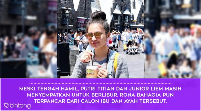 Gaya Putri Titian Menanti Kelahiran Buah Hati. (Foto: Instagram/@putrititian, Desain: Nurman Abdul Hakim/Bintang.com)