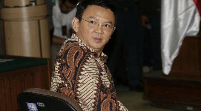 Ahok saat di persidangan. (Via: istimewa)