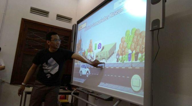 Presentasi Prototipe Gim Germania di Goethe-Institut Bandung Jl Riau, Selasa (13/12/2016). Liputan6.com/M Sufyan Abdurrahman