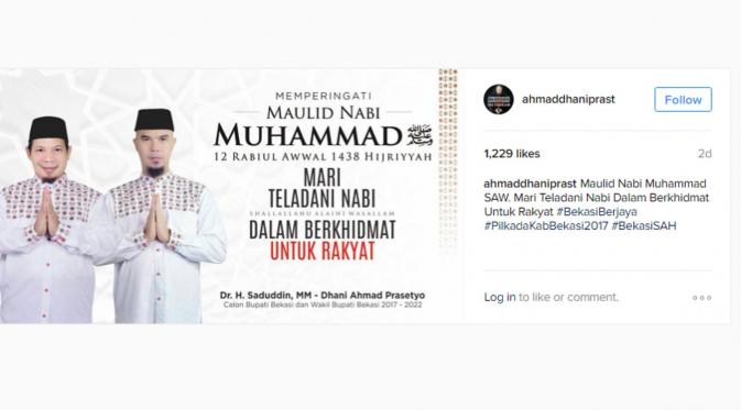 Ahmad Dhani menguci kolom komentar di Instagram. (Instagram/ahmaddhaniprast)