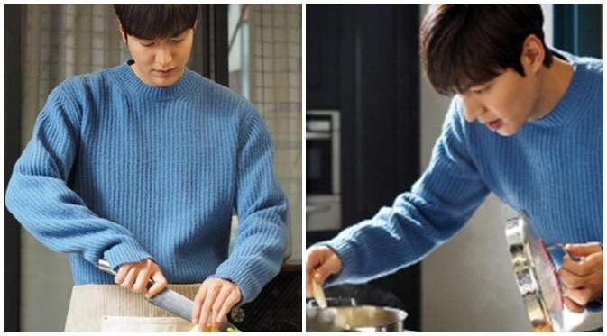 Lee Min Ho tengah memasak di Legend of the Blue Sea. (via Soompi)