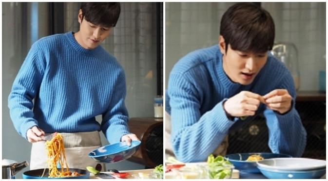 Lee Min Ho tengah memasak di Legend of the Blue Sea. (via Soompi)