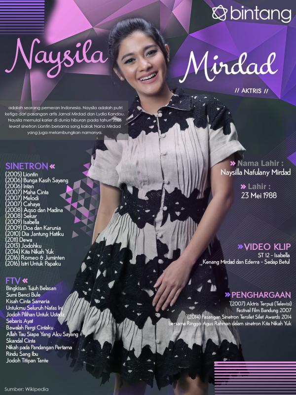 Celeb Bio Naysila Mirdad (Wardrobe: @ath_clothing, Make up: @vera_kusumadewi, Stylist: Indah Wulansari , Photographer: Bambang E. Ros, Desain: Nurman Abdul Hakim/Bintang.com)