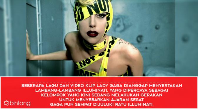 Lady Gaga dianggap sebagai pemuja setan (Desain: Nurman Abdul Hakim/Bintang.com)