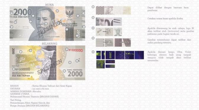 Uang rupiah baru pecahan Rp 2.000 kertas. (Foto: BI)