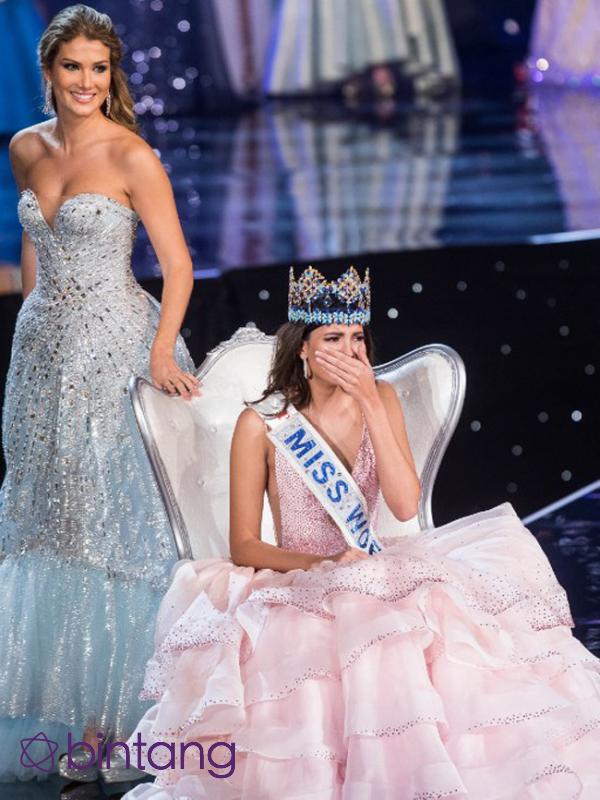 Stephanie Del Valle peraih gelar Miss World 2016. (AFP/Bintang.com)
