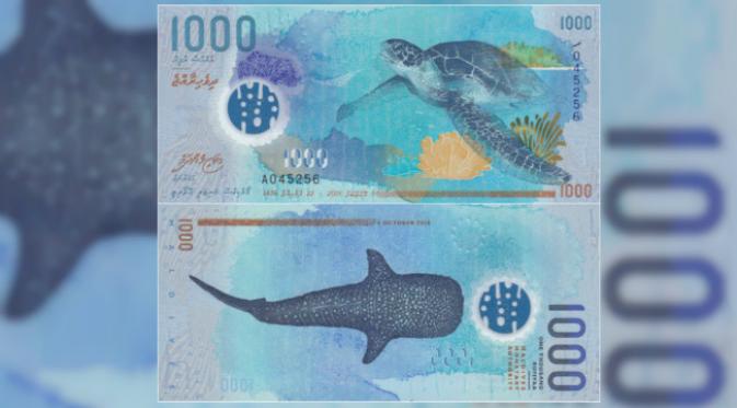 Lembar uang Maladewa. (Sumber ibns.org)