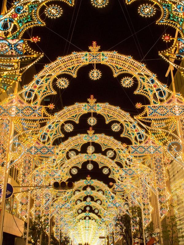 Kobe Luminarie, Kobe, Jepang. (Malcolm Fairman/Alamy)