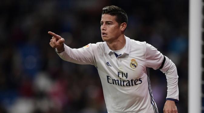 Gelandang Real Madrid asal Kolombia, James Rodriguez. (AFP/Javier Soriano)