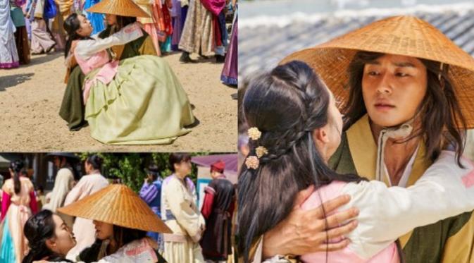 Potret Kedekatan Go Ara dan Park Seo Joon di Drama Hwarang (Via: soompi)