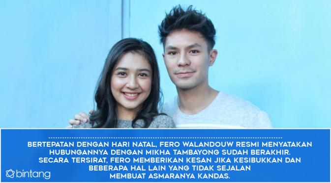 Cinta Kilat Fero Walandouw dan Mikha Tambayong  (Foto: Adrian Putra, Desain: Nurman Abdul Hakim/Bintang.com)