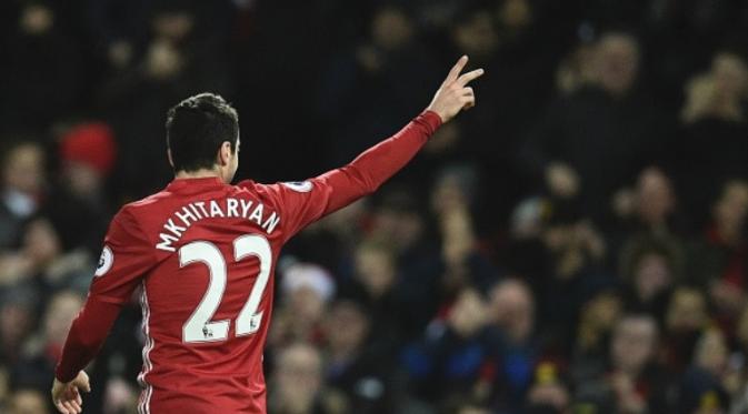 Gelandang Manchester United asal Armenia, Henrikh Mkhitaryan. (AFP/Oli Scarff)