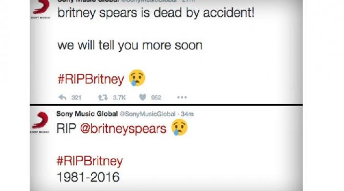 Britney Spears dikabarkan meninggal dunia Senin (26/12/2016) kemarin. (Foto: TMZ)