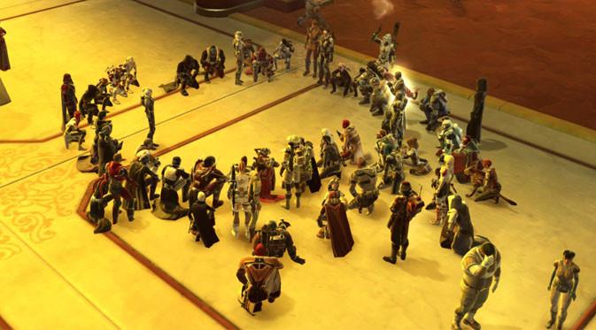 Gamer Star Wars: The Old Republic berikan penghormatan kepada Princess Leia. (Sumber: Imgur)