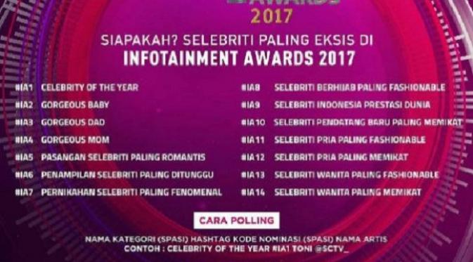 Mekanisme Polling Infotainment Awards 2017 (dok. SCTV)