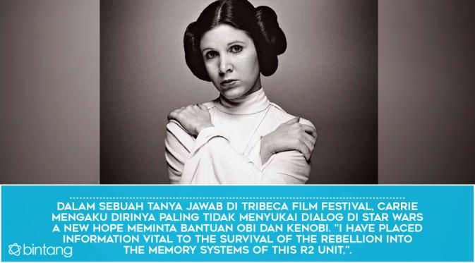 5 Fakta untuk Mengenang Carrie Fisher di Film Star Wars. (Foto: Star Wars News Net, Desain: Nurman Abdul Hakim/Bintang.com)
