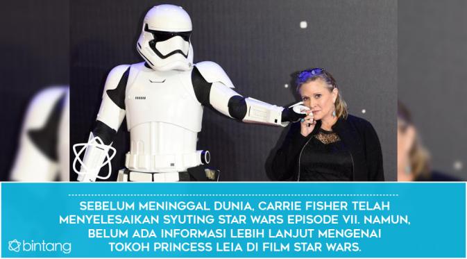 5 Fakta untuk Mengenang Carrie Fisher di Film Star Wars. (Foto: AFP/Bintang.com, Desain: Nurman Abdul Hakim/Bintang.com)