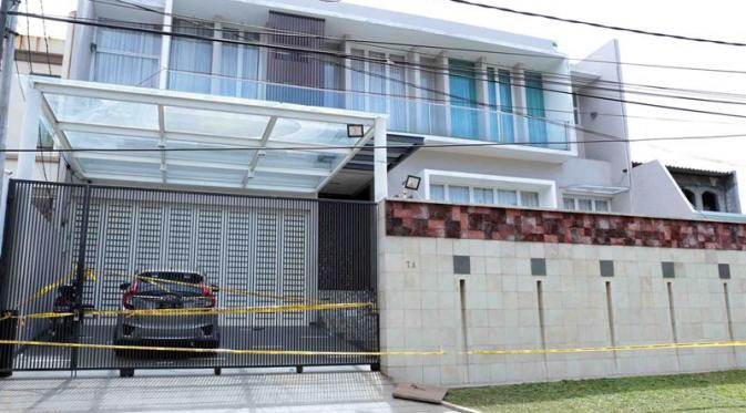 Lokasi rumah tempat terjadinya tragedi pembunuhan Pulomas. (Deki Prayoga/Bintang.com)