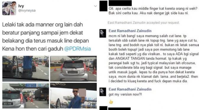 Serobot Antrean dan Acungkan Jari Tengah Pria Ini Dirisak Netizen